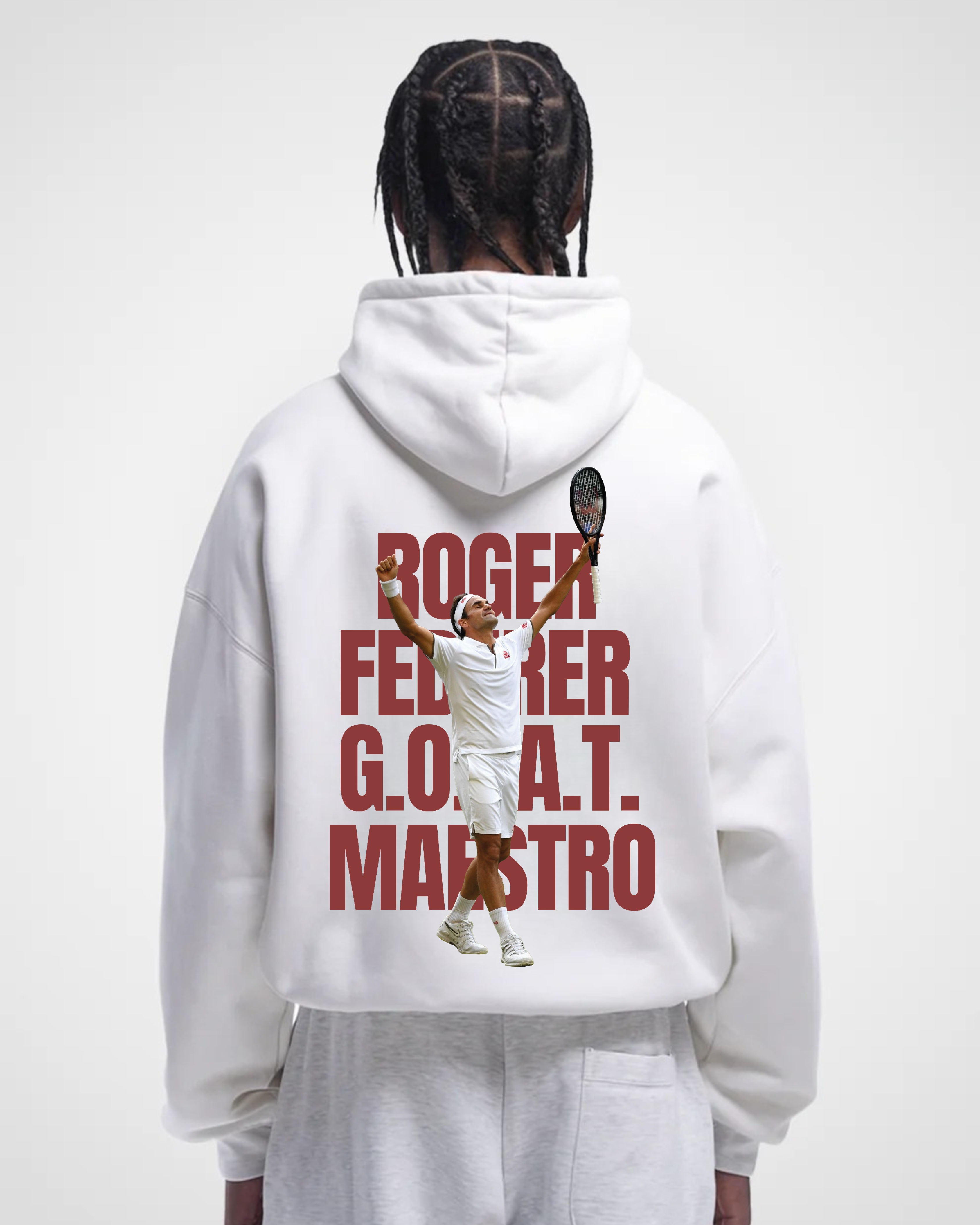 Roger Federer MaestroGoat Oversized Hoodie