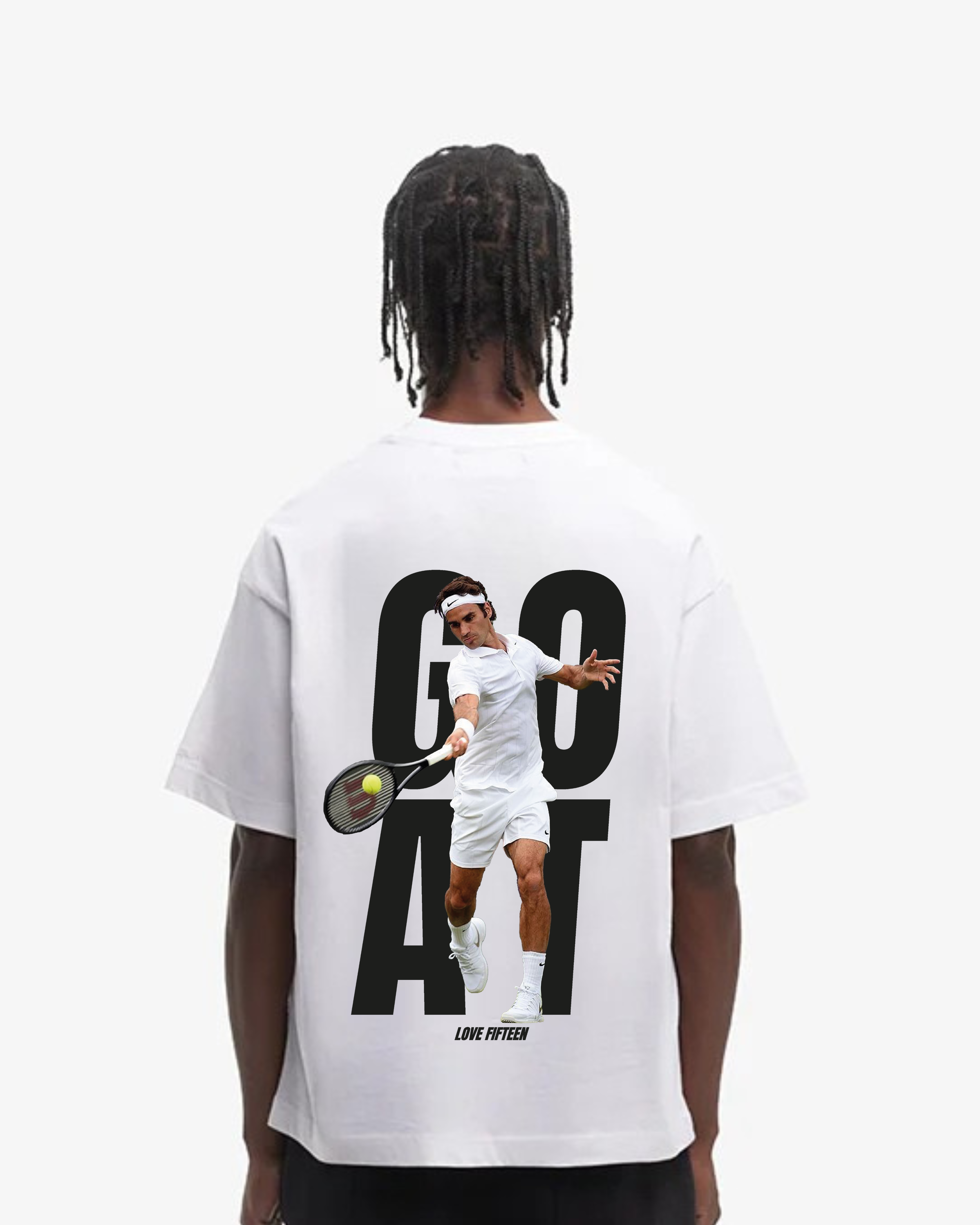 Roger Federer GOAT Merch Oversized Shirt