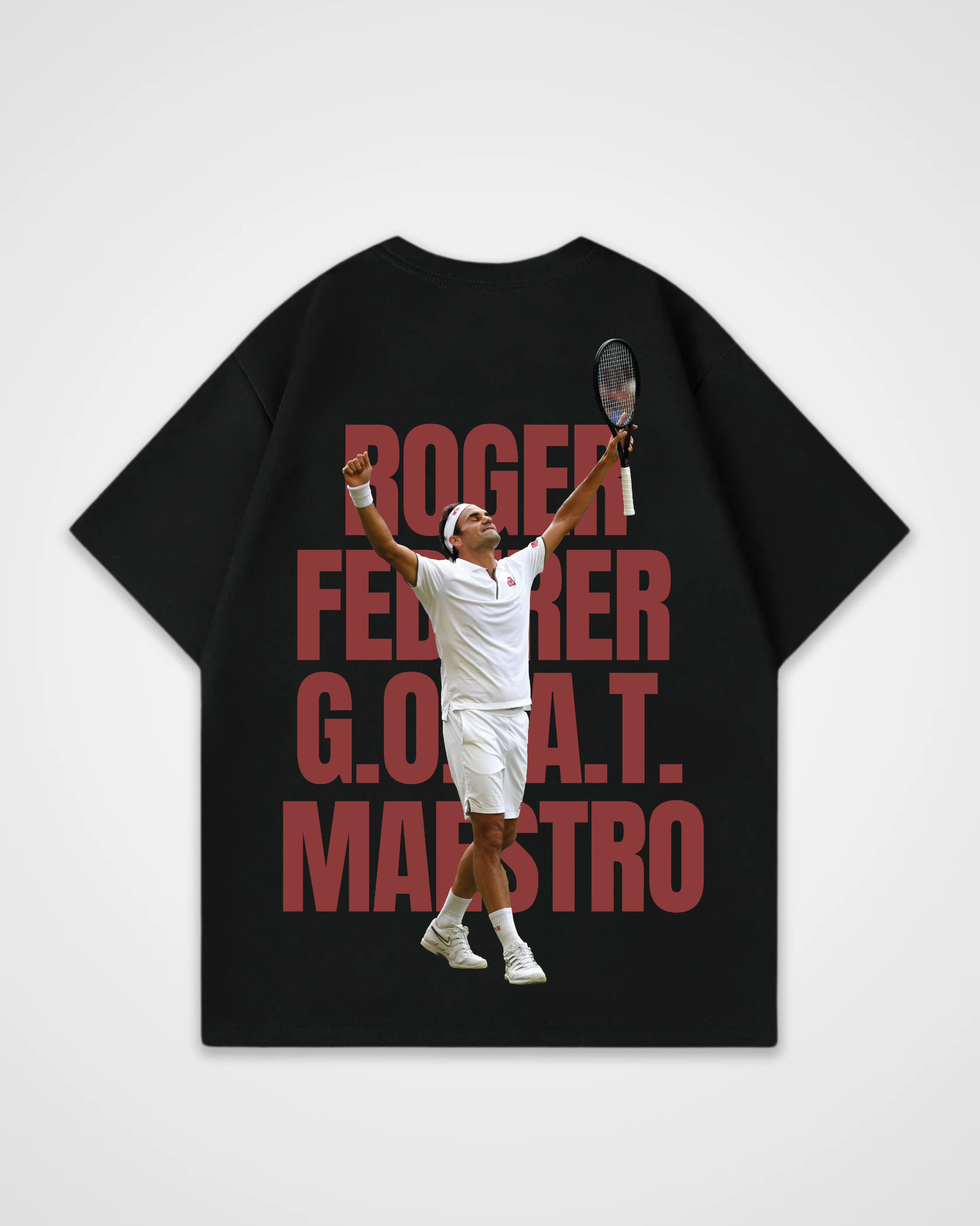 Roger Federer GOAT/MAESTRO Merch Oversized Shirt