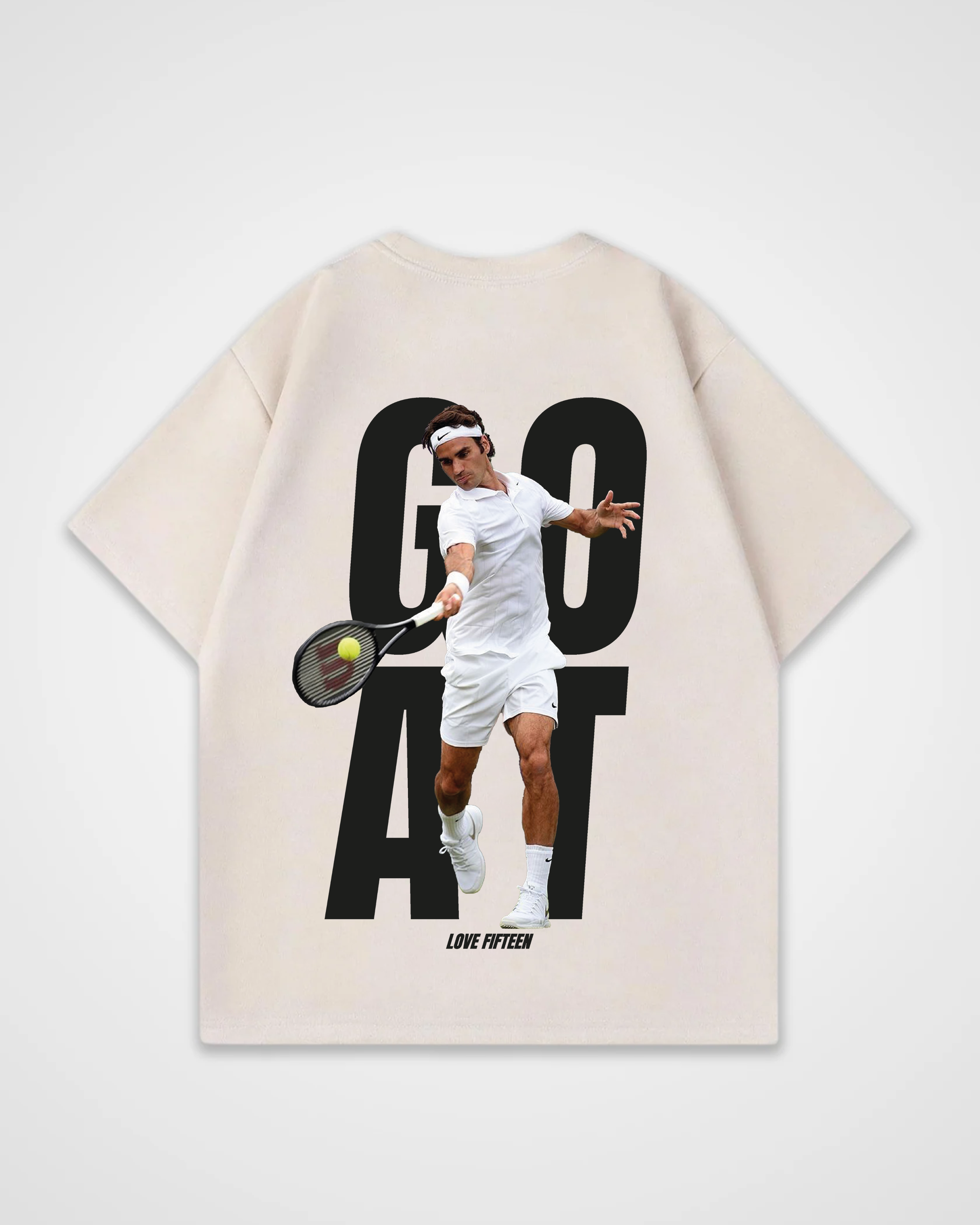 Roger Federer GOAT Merch Oversized Shirt
