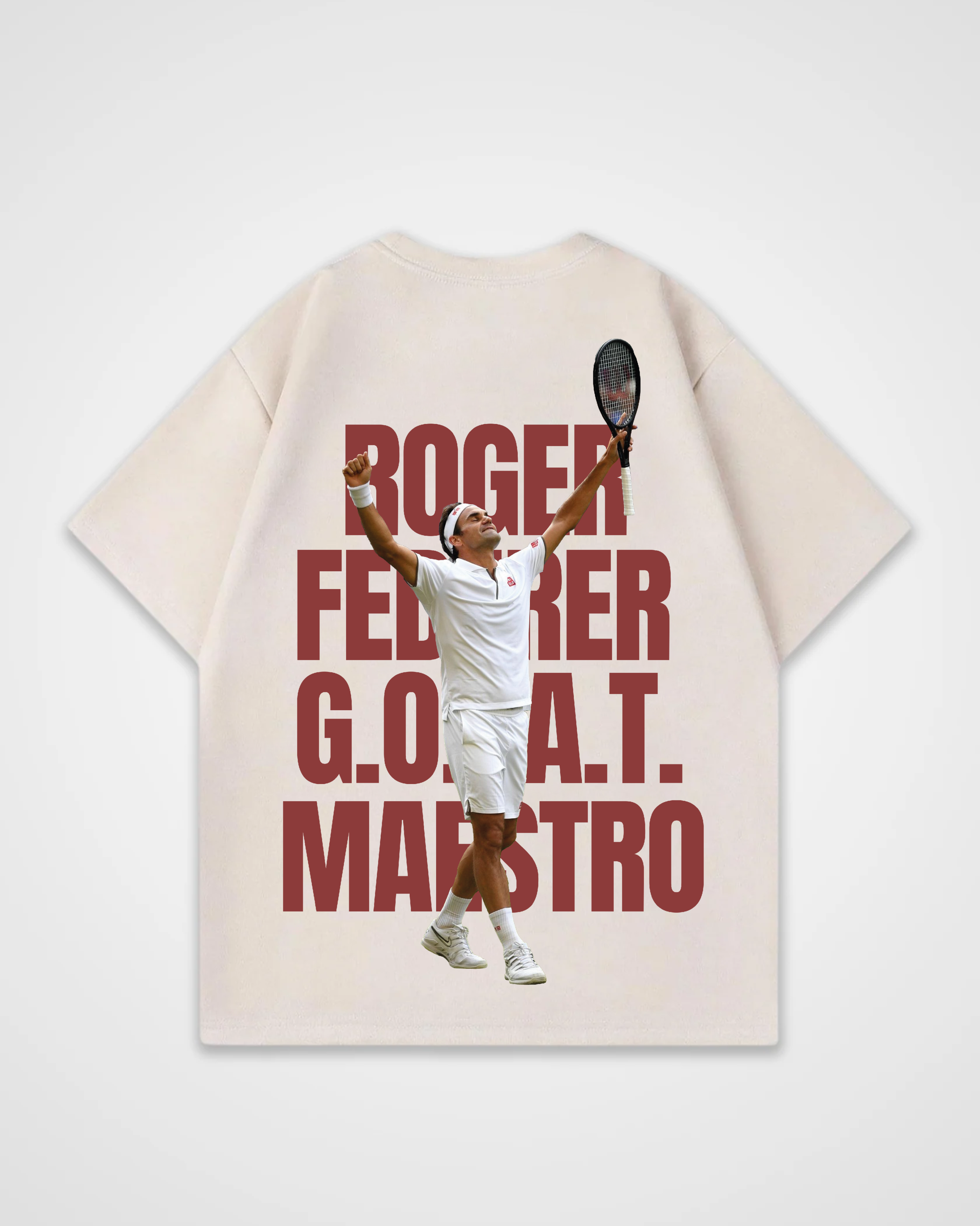 Roger Federer GOAT/MAESTRO Merch Oversized Shirt
