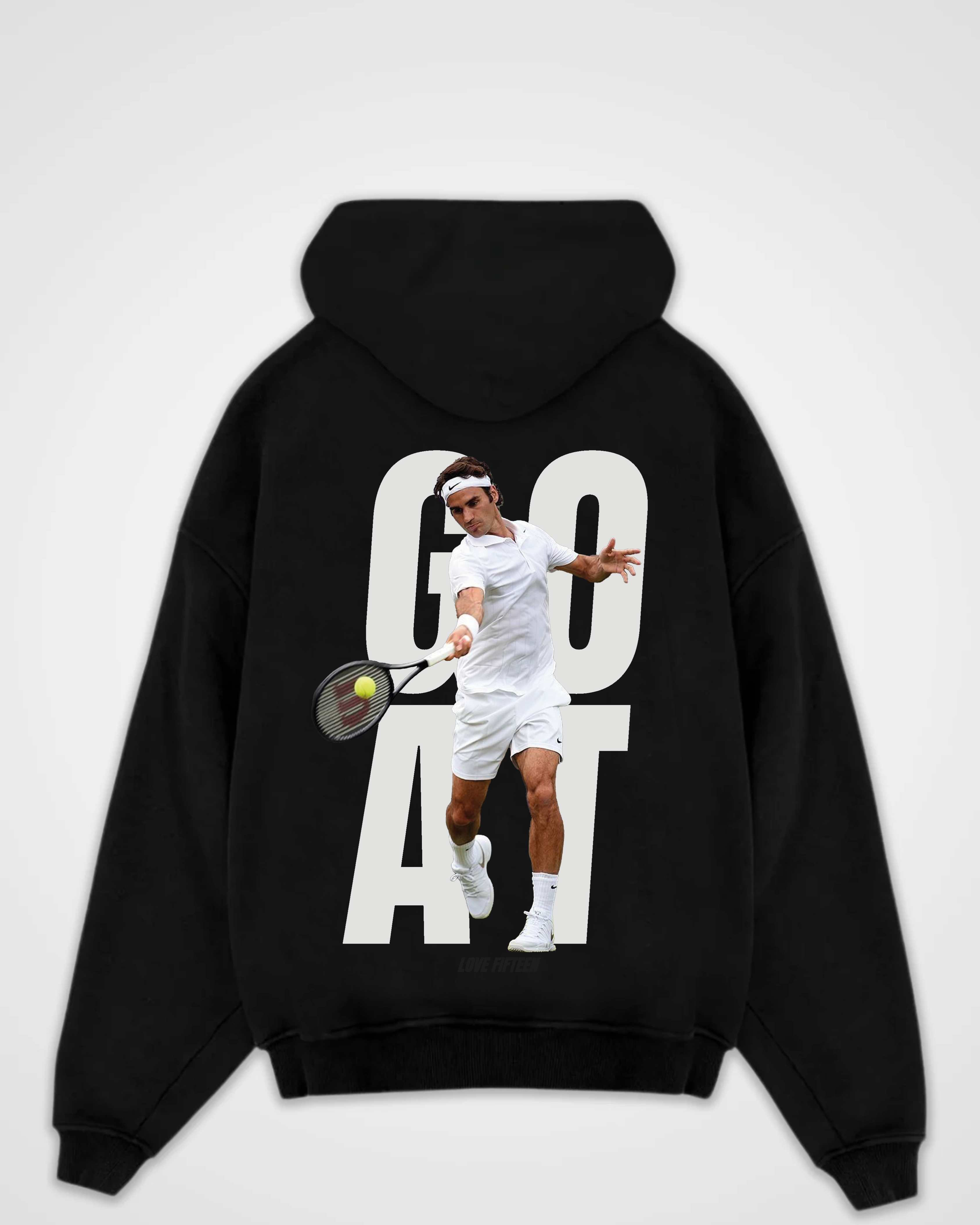 Roger Federer Goat Merch Oversized Hoodie