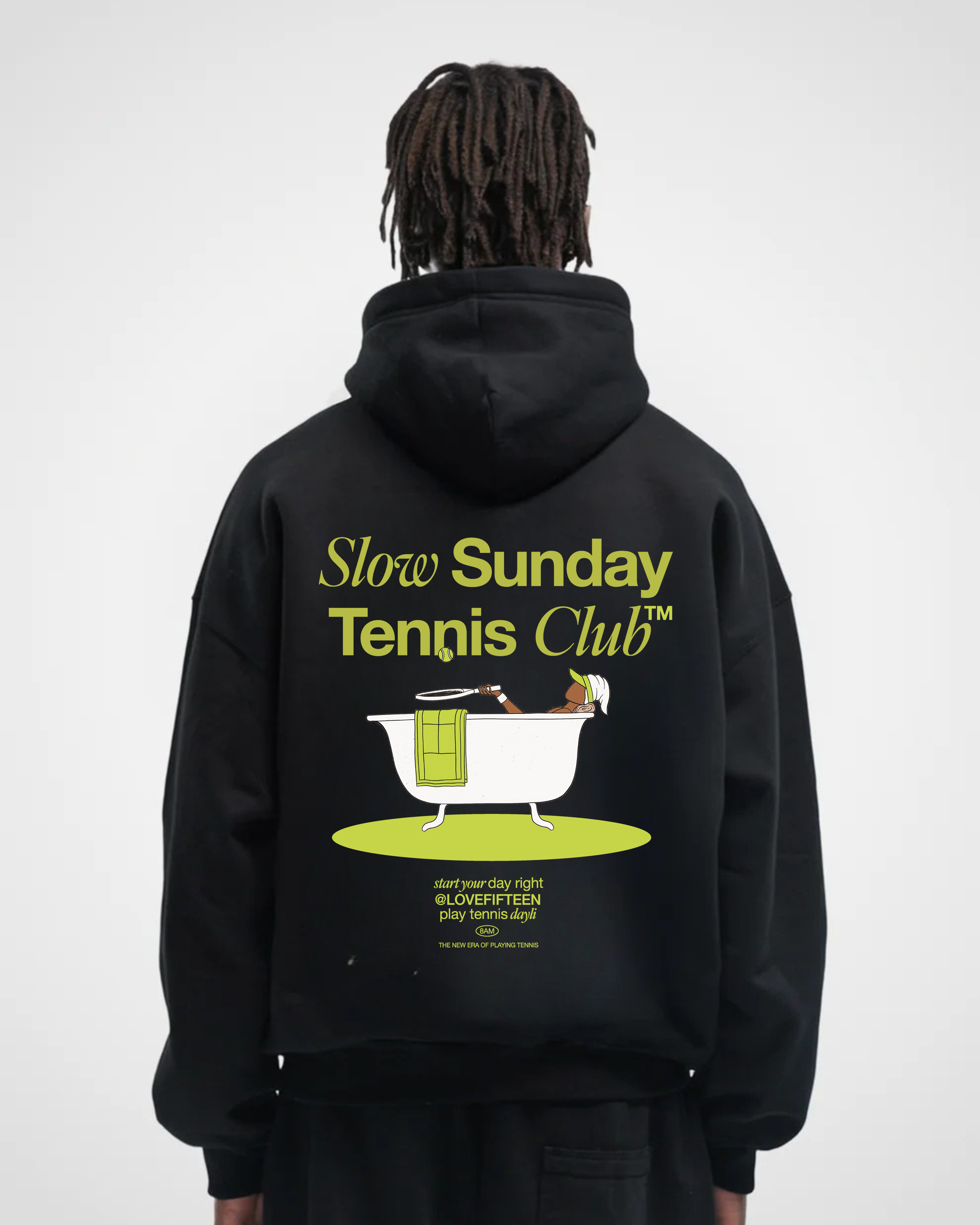 Slow Sunday Tennis Club Oversized Hoodie
