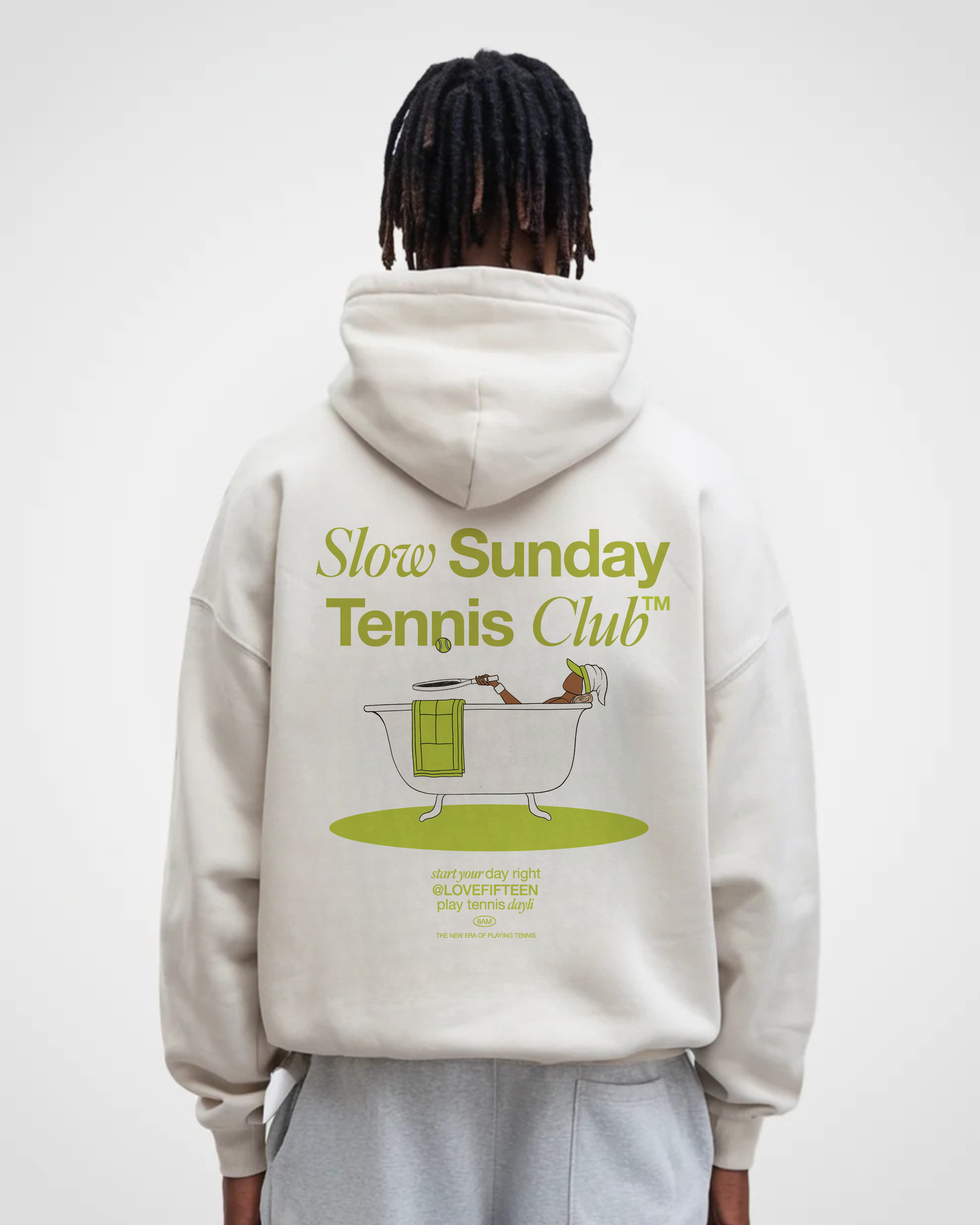 Slow Sunday Tennis Club Oversized Hoodie