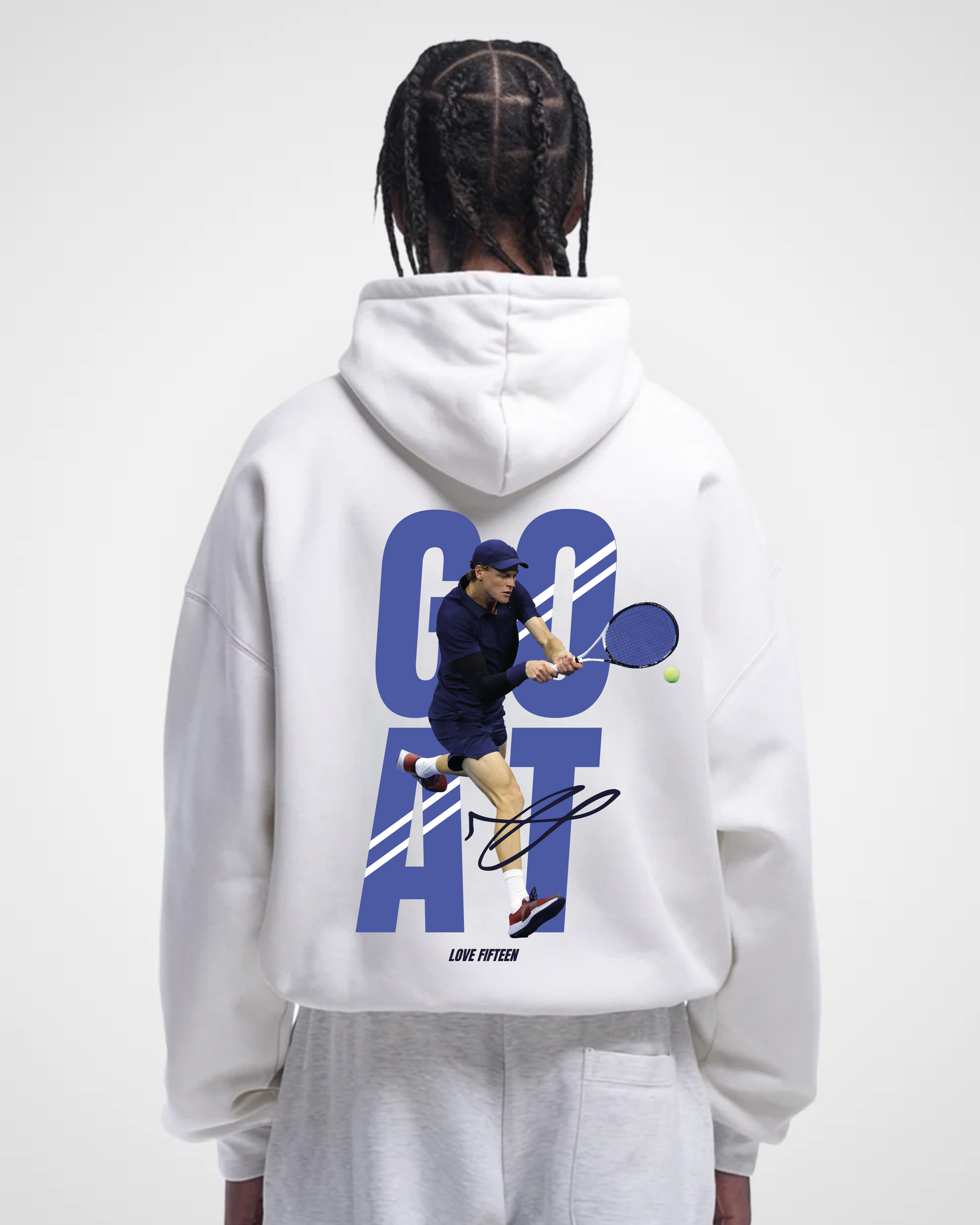 Jannik Sinner Goat Merch Oversized Hoodie
