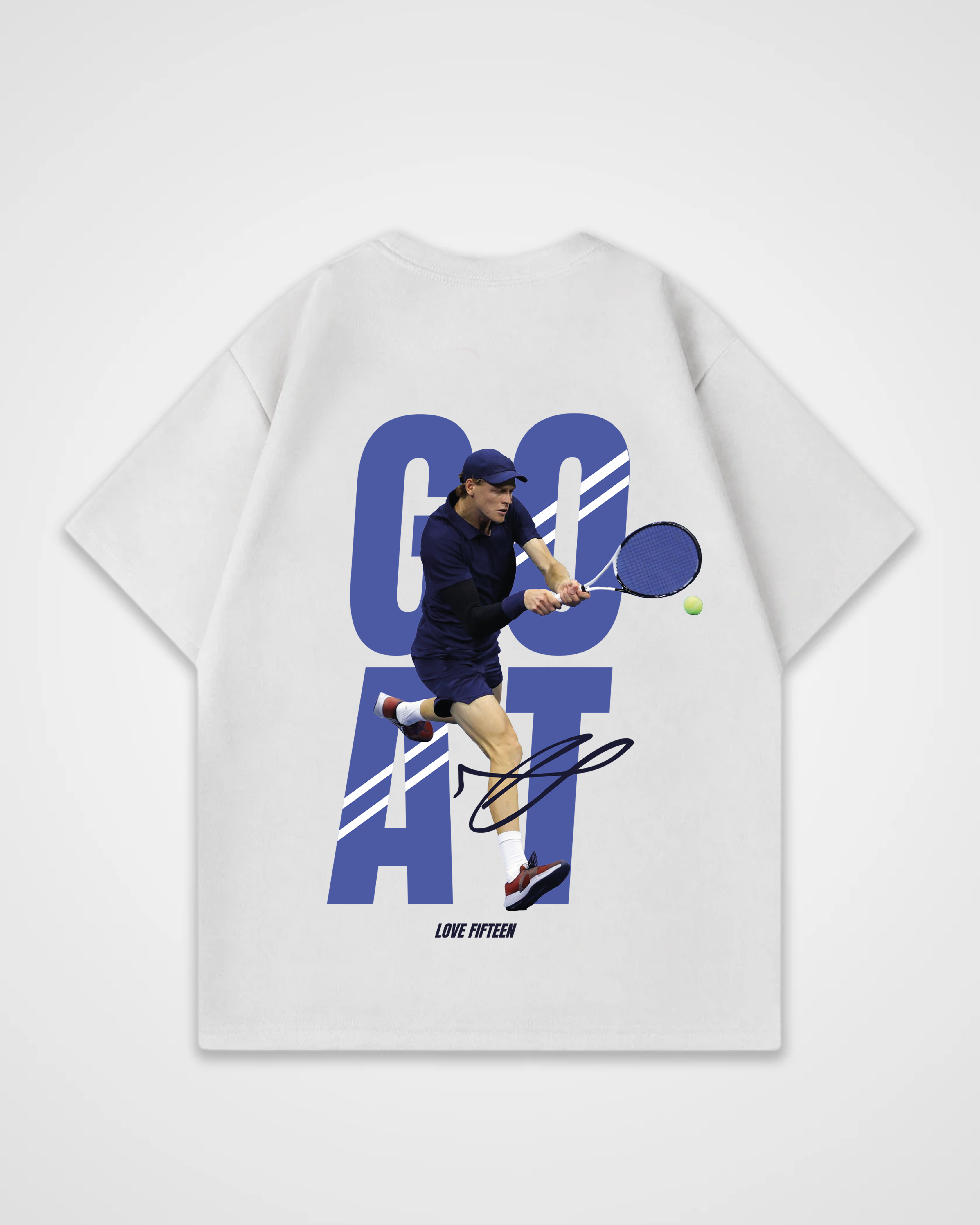 Jannik Sinner Goat Merch Oversized Shirt