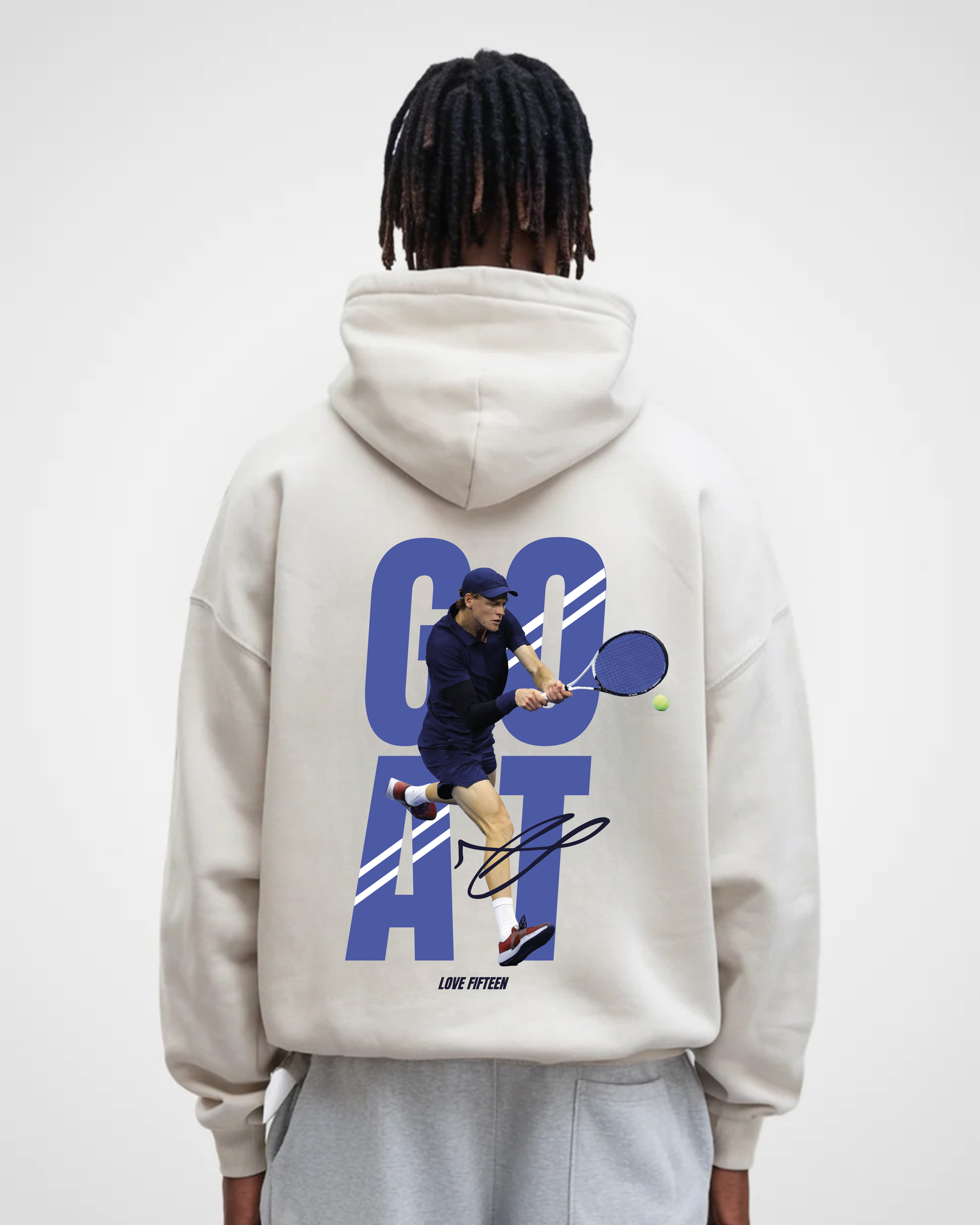 Jannik Sinner Goat Merch Oversized Hoodie