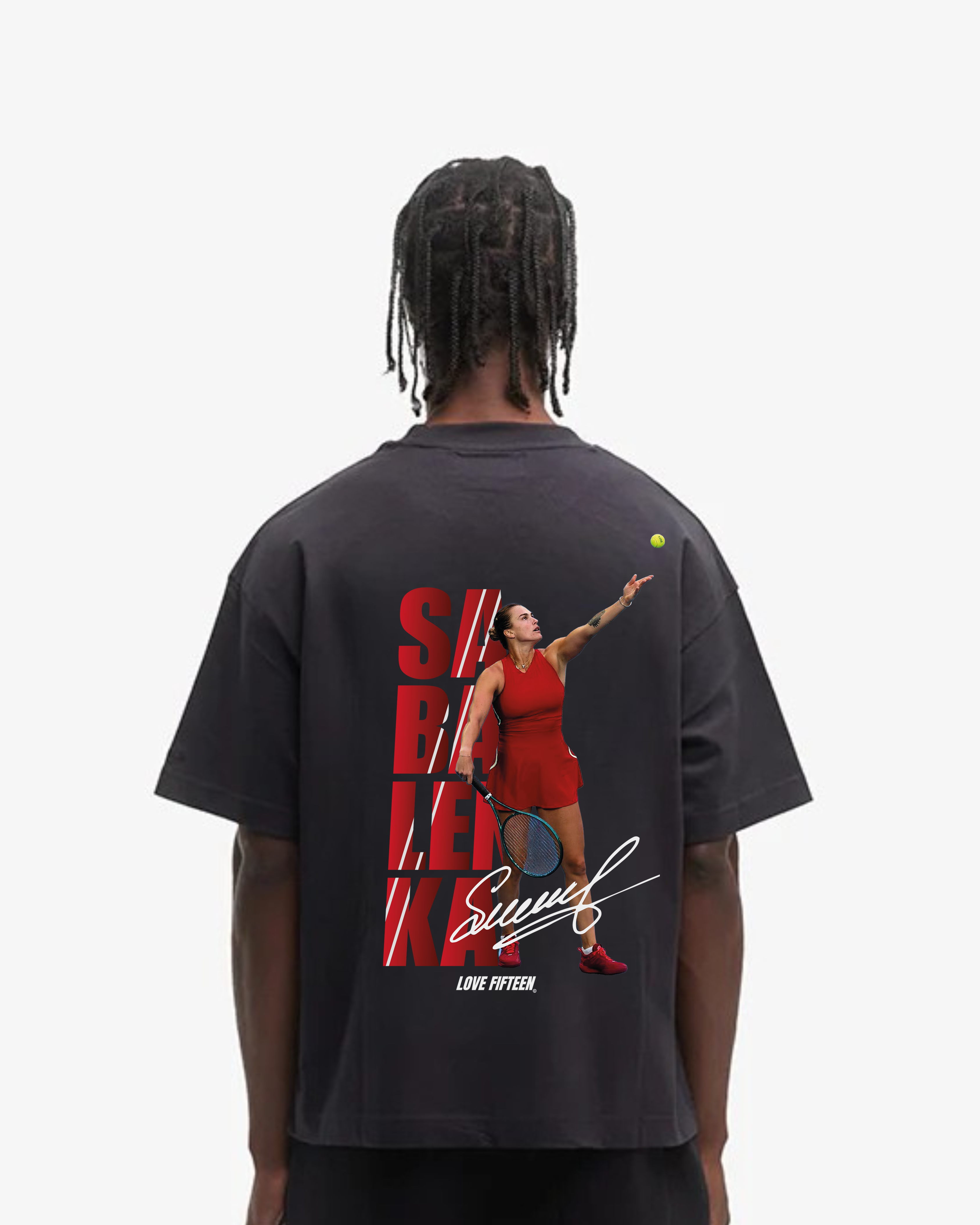 Aryna Sabalenka Red Oversized Shirt